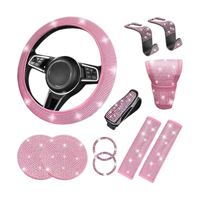 11-Piece Car Interior Set Steering wheel cover