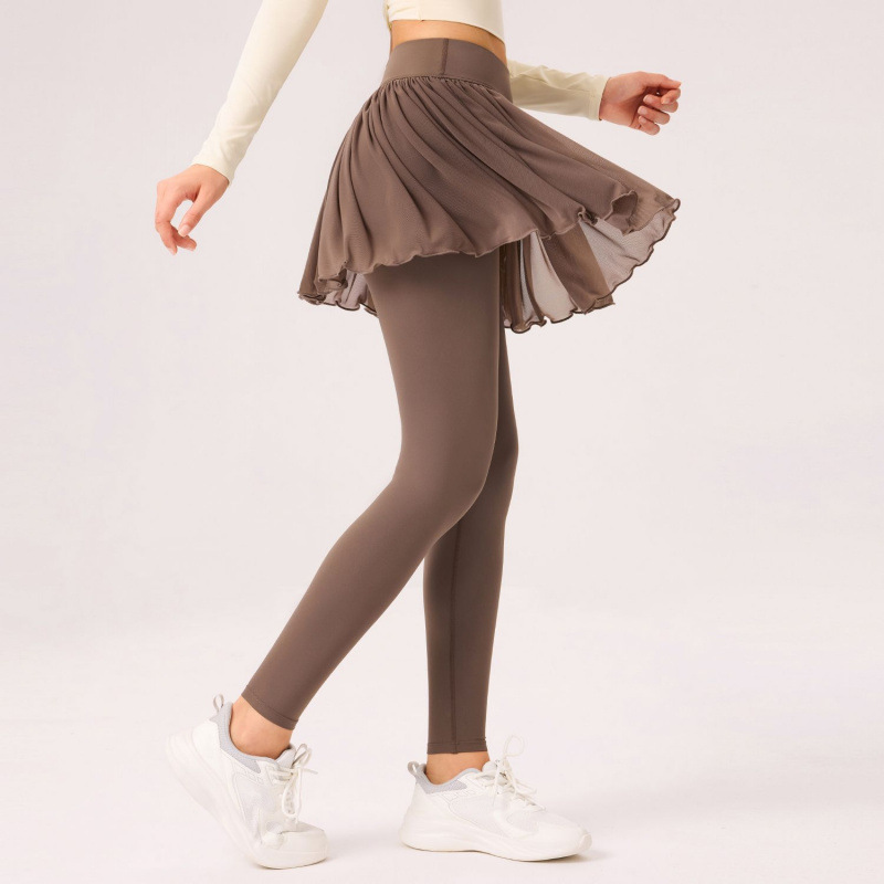 [Precio de un bocado] tamaño grande de cintura alta y grasa MM adelgazamiento casual tela de malla ropa de fitness vestido deportivo busto mujer image 6