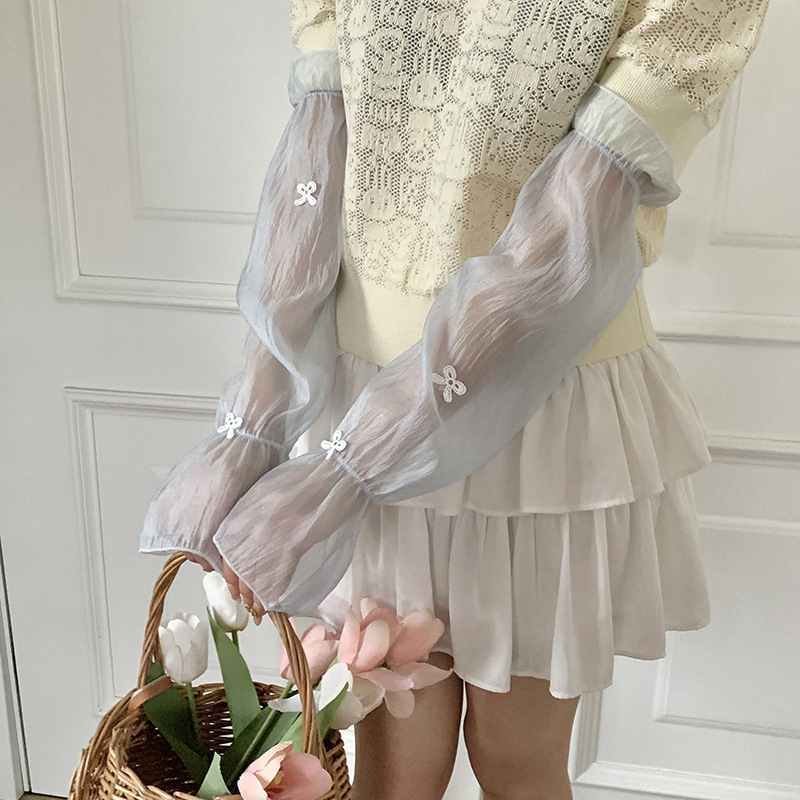 Mangas de hielo, mangas de protección solar, mangas de protección solar sueltas, mangas de conducción de verano para mujeres, mangas de hielo ligeras y transpirables