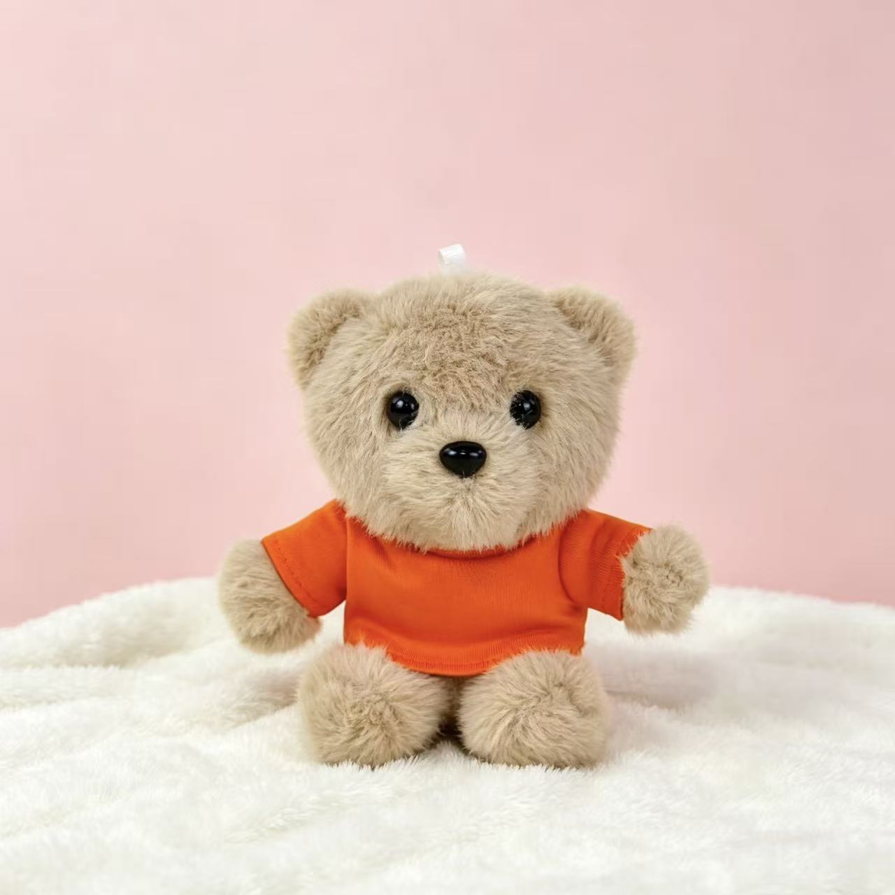 Vestido osos llaveros muñecas de peluche camisetas pantalones mochila colgante pequeño regalo colgante muñeca de peluche
