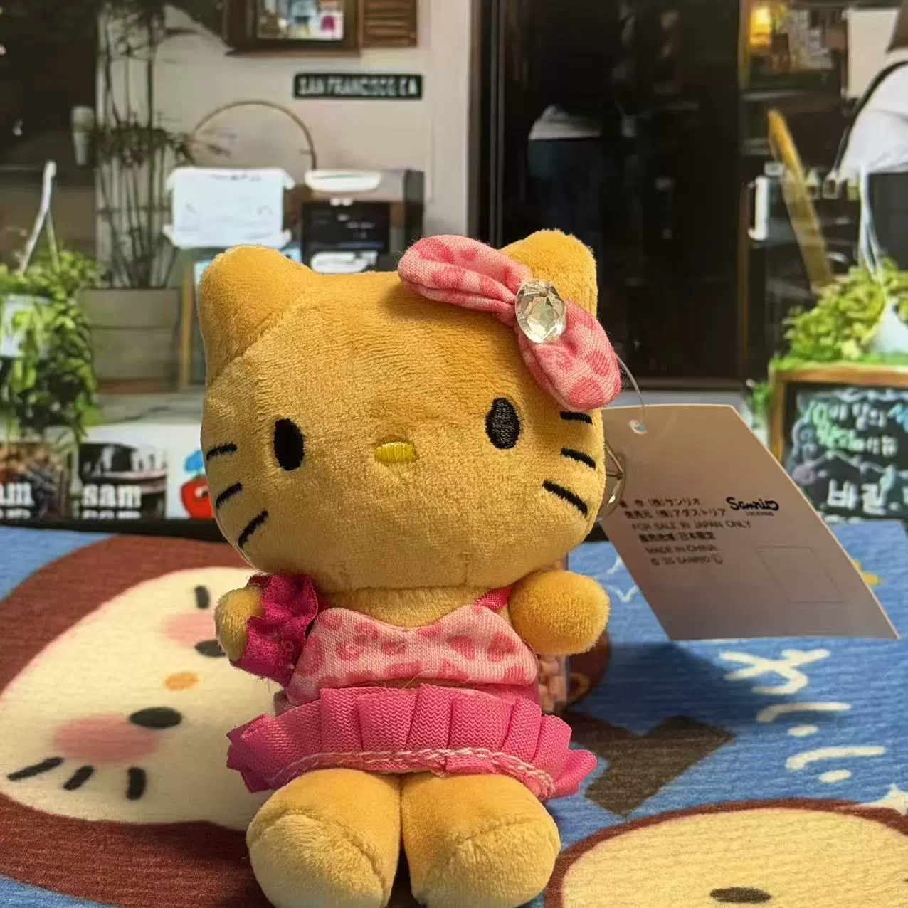 Плюшевый брелок-подвеска Hello Kitty, милый кукольный брелок для сумки, 11 см, легкий и прочный