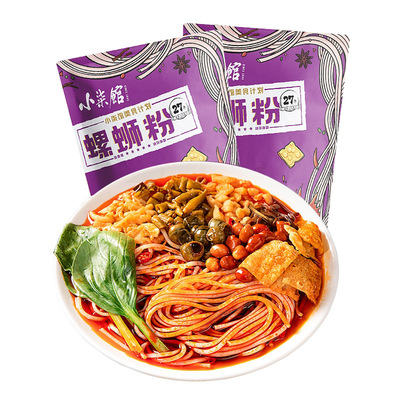 小柒馆风味网红宿舍非自热螺蛳粉广西柳州特产螺丝粉美食一件代发