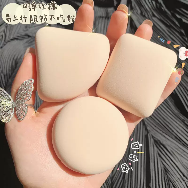 Cotton sponge, triangular storage box