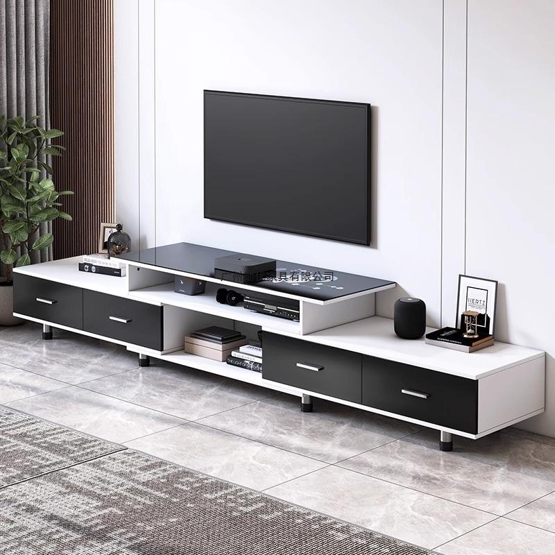 Tv Cabinet 2025 New Modern Simple Living Room Home Small Apartment Floor-Standing Retractable Coffee Table Tv Cabinet Combination