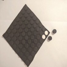 平面圆柱形黑色硅胶脚垫 环保硅胶制品 胶塞防滑 防震 密封硅胶圈