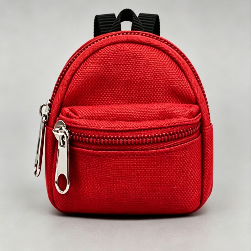 Double-Shoulder Coin Purse with Dual Zippers, Trendy Mini Backpack, Key and Coin Storage Hanging Bag, Doll Accessories, Doll Clothes Hanger Double-Shoulder Coin Purse with Dual Zippers, Trendy Mini Backpack, Key and Coin Storage Hanging Bag, Doll Accessories, Doll Clothes Hanger