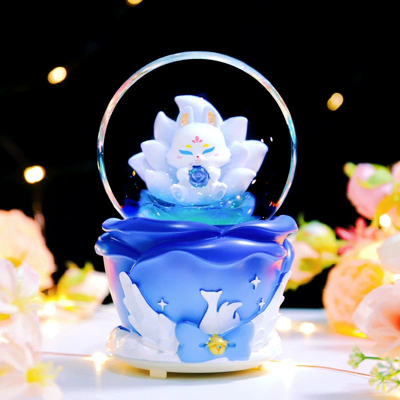 Starry sky, music box, rotating night light, new collection