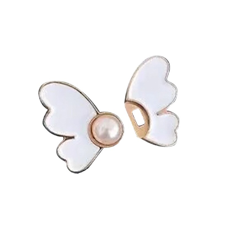 Botón de cintura de mariposa de perla desmontable, botón de cintura de vaqueros, broche de cintura, pequeño artefacto de cintura
