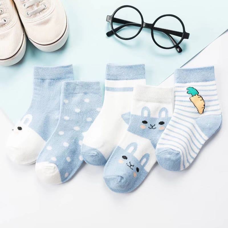 Zhuji calcetines para niños primavera y otoño invierno calcetines de algodón sólido para niños y niñas calcetines para bebés recién nacidos al por mayor