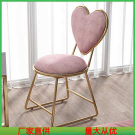 化妆凳轻奢家用卧室化妆椅北欧女生梳妆台凳子简约美甲椅北欧创意