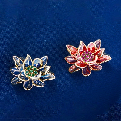 Style Lotus Flower Brooch | Yaxa sancaqları