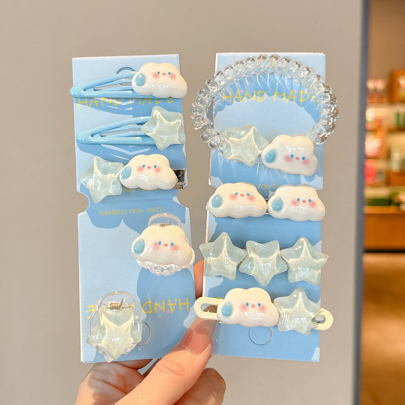 2025 verano pasador de cabello de dopamina colorido lindo frente dulce brocas de cabello rotas no lastimas brocas de cabello adornamientos para el cabello