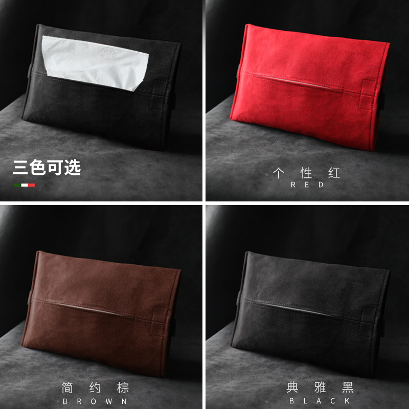 Universal Fur Tissue Bag Chair Back Hanging Multifunctional Tissue Box Car Simple Light Luxury Tissue Box Supplies