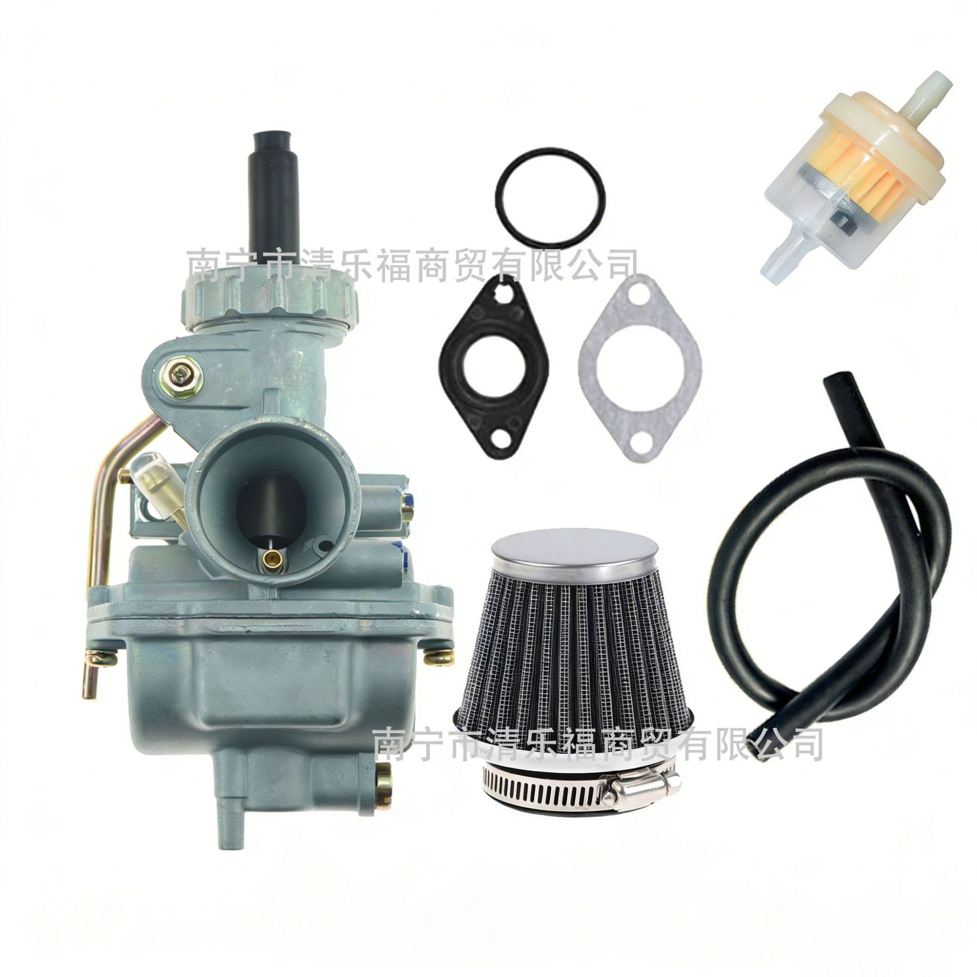 Motorcycle Carburetor Set, Interface Air Filter Kit, Suitable for 70Cc 90Cc 110Cc Pz16 Pz20