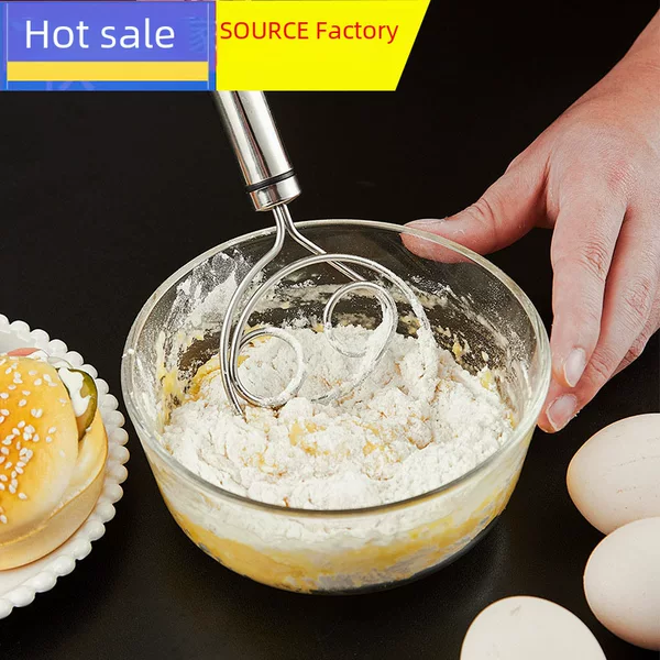 Stainless steel noodle mixer flour cake flour beater kitchen hand mixer non-stick fast egg beater