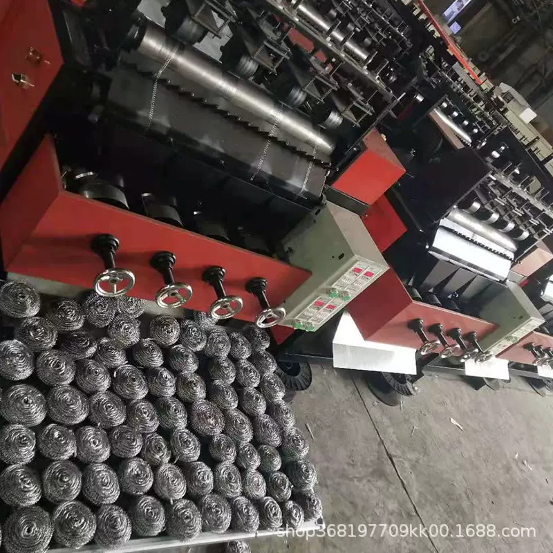 高速拉丝打球机 清洁球机器供应厂家 4线4球5线5球洗刷钢丝球机