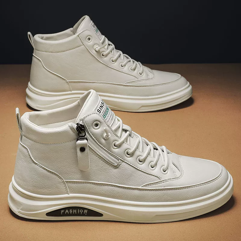 Весенняя работа Мужская обувь плюс бархатная теплая кухонная обувь осенью водонепроницаемая дикая мужская повседневная кожаная обувь противоскользящая