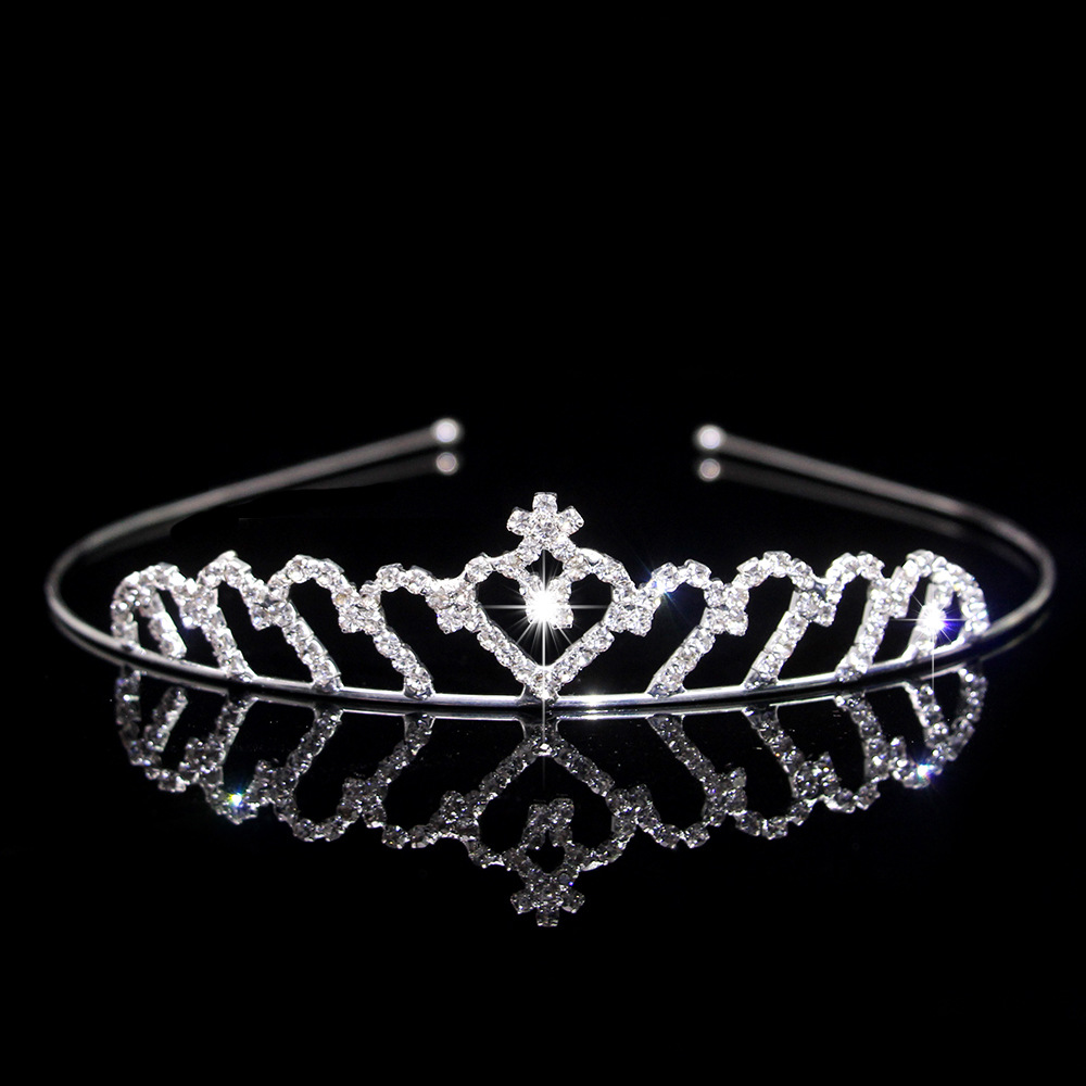 100g Weight Hair Band Hair Accessories Type 1 Piece Quantity Wedding, Banquet Occasion Rhinestone Material Crown Pattern Women's Gender Glam, Bridal Style Women's Glam Bridal Crown Rhinestone Hair Band 5