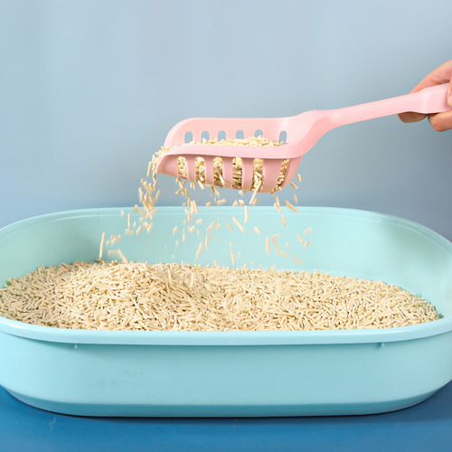 Long-handled cat poop shovel, cat litter shovel, toilet litter box cleaning, large cat litter shovel supplies wholesale
