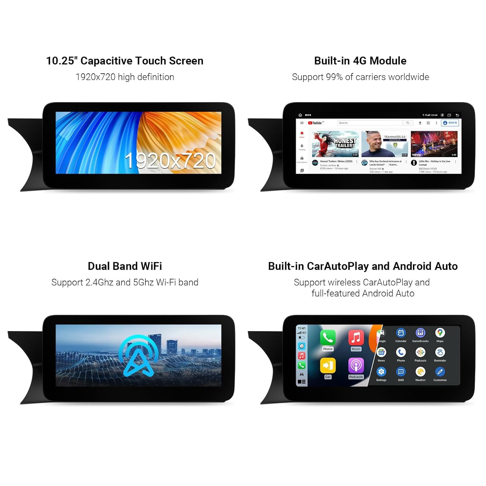 Suitable for 11-14 Mercedes-Benz C-Class W204 Ntg4.5 Android Central Control Large Screen Gps Navigator Carplay