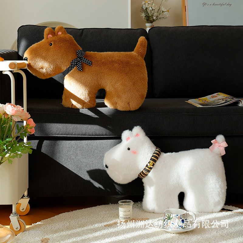 Cojín Decorativo de Peluche de Perro de Franela y Poliéster, Decorativo, para Hogar image 4