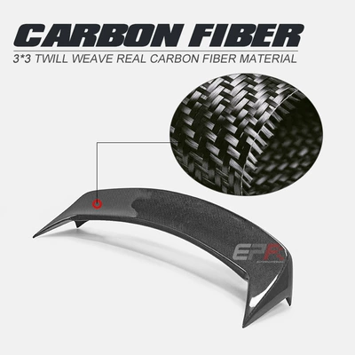 Suitable for Honda Crz Carbon Fiber Rear Wing Epr J Style Duck Tail Fixed Wind Wing Spoiler Modification Replacement Part (Fixed wind wing) - carbon-fiber
