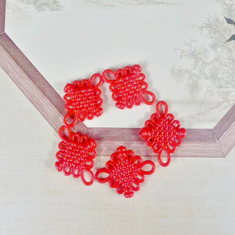 Новый акриловой пластик № 5 6 тарелка с кисточками и бахроматические аксессуары Большой красный праздничный весенний фестиваль подвески аксессуары