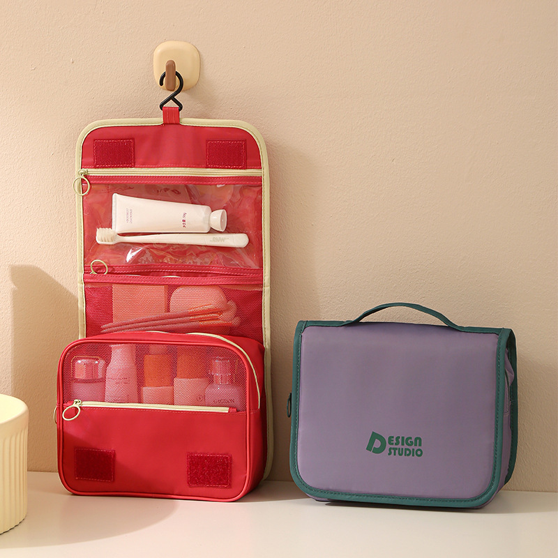 Bolsa de lavado impermeable de dopamina Bolsa de lavado de maquillaje multifuncional de gran capacidad Bolsa de cosméticos portátil portátil