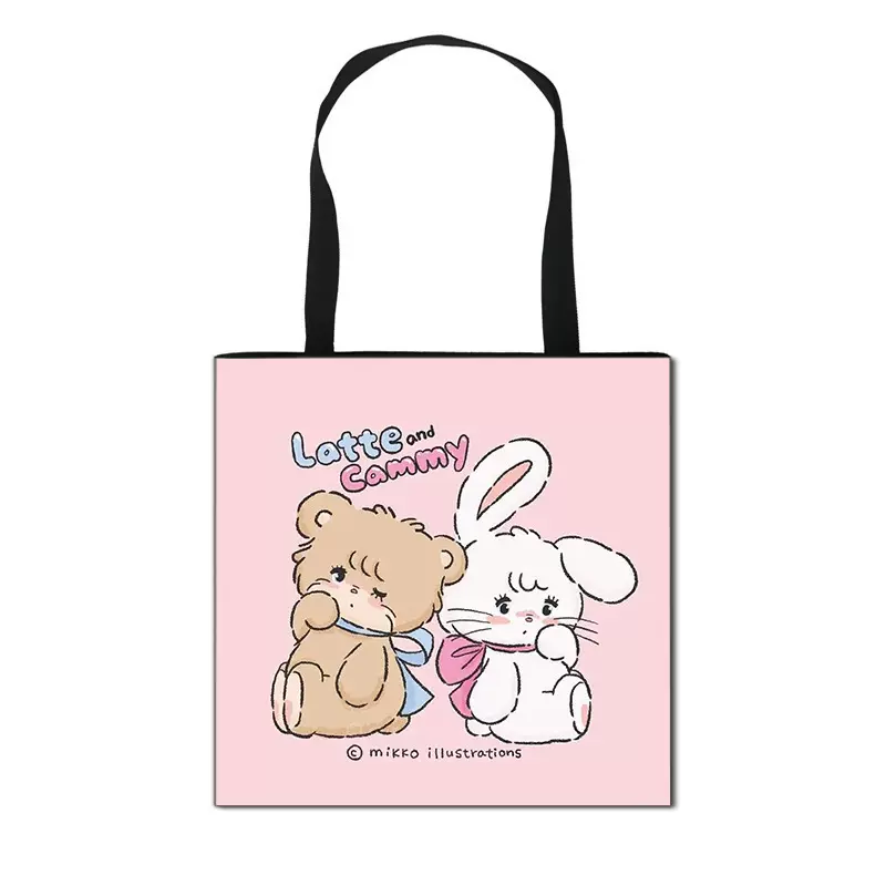 插画师mikko周边手提袋男女购物袋户外大容量批发家居大容量便携