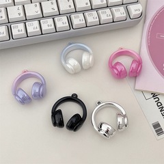 25 新しいヘッドフォンビーズぶら下げ穴ビーズクリームジェリービーンズアクリル DIY ジュエリーヘッドフォンペンダントネックレスペンダントアクセサリー