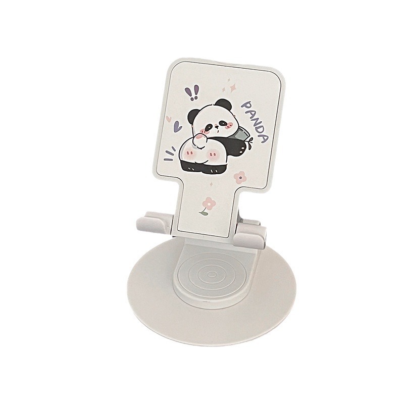 かわいいアニメ携帯電話スタンドデスクトップ怠け者回転折り畳み携帯電話スタンド携帯タブレットスタンド|undefined
