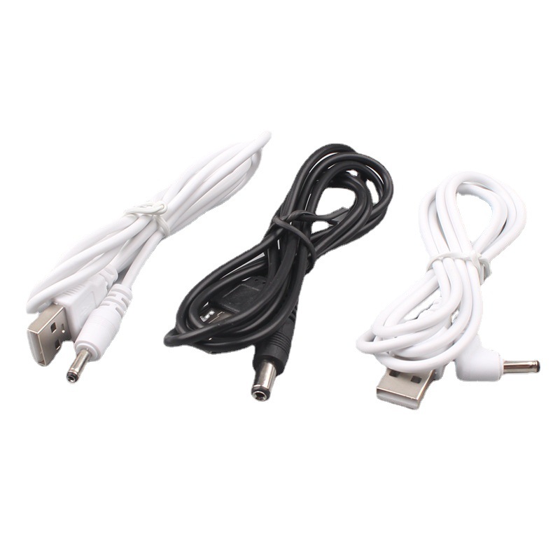 1メートルdc電源コード銅線usb回転3.5回転5.5インターフェイスストレートエルボ充電線音叉逆口