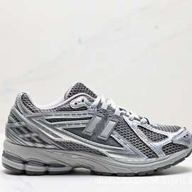 夏季潮流鞋 莆田鞋子1906r复古NB老爹鞋液态银灰色男女增高跑步鞋