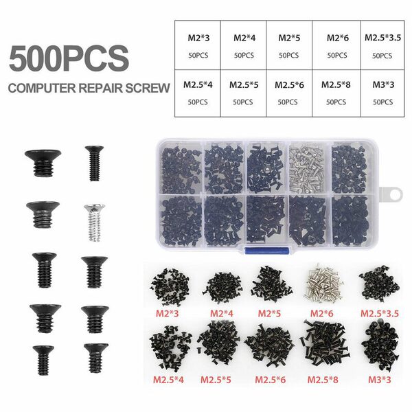 500pcs Notebook Computer Screw Kit