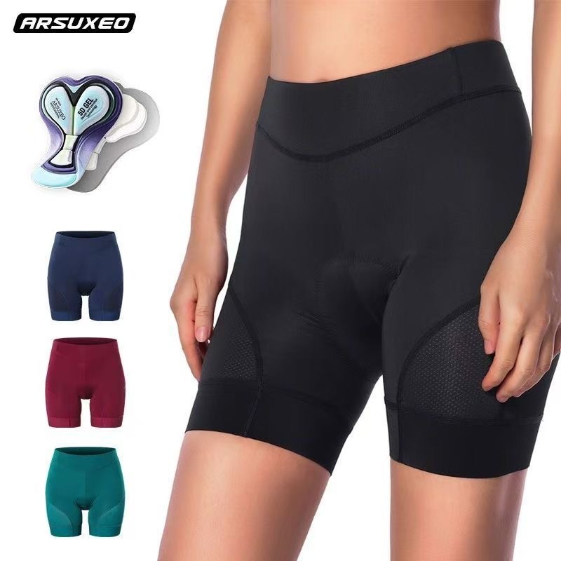 Cycling Clothing, Cycling Shorts, Bicycle Men's and Women's Silicone Sponge Pads, Shock-Absorbing Breathable Road Cycling Pants for Men and Women
