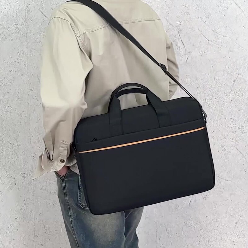 Portable Computer Bag 15-16 Inch Men's Laptop Shoulder Bag Large Capacity Business Briefcase Logo Portable Computer Bag 15-16 Inch Men's Laptop Shoulder Bag Large Capacity Business Briefcase Logo