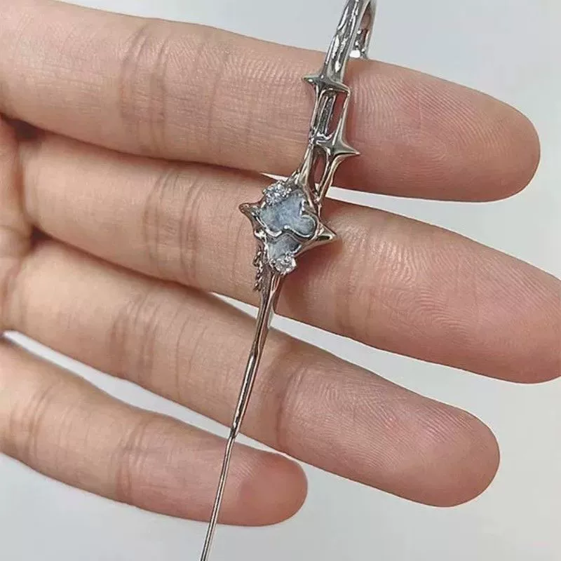 Креативные новые маленькие серьги-гвоздики в форме звезды, нишевые, легкие, роскошные, темпераментные, высококачественные серьги в минималистском стиле