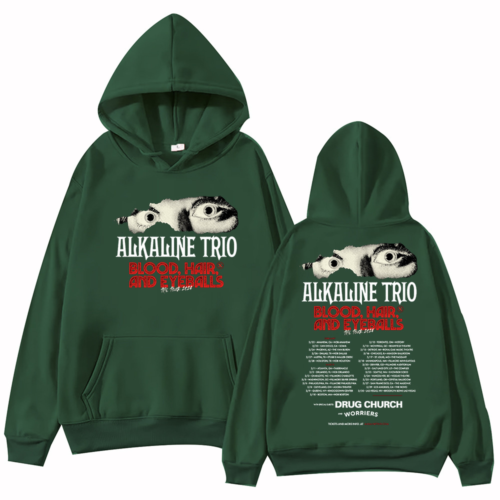 Alkaline Trio Tour 2024 Hoodie Unisex Harajuku Pullover Tops