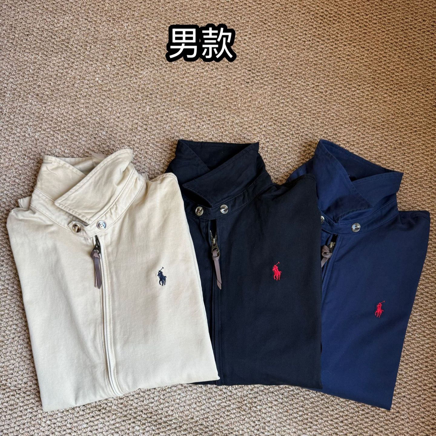 Pl Laff High-Quality Cross-Border American Vintage Classic Lapel Retro Jacket for Men with Horse Embroidery