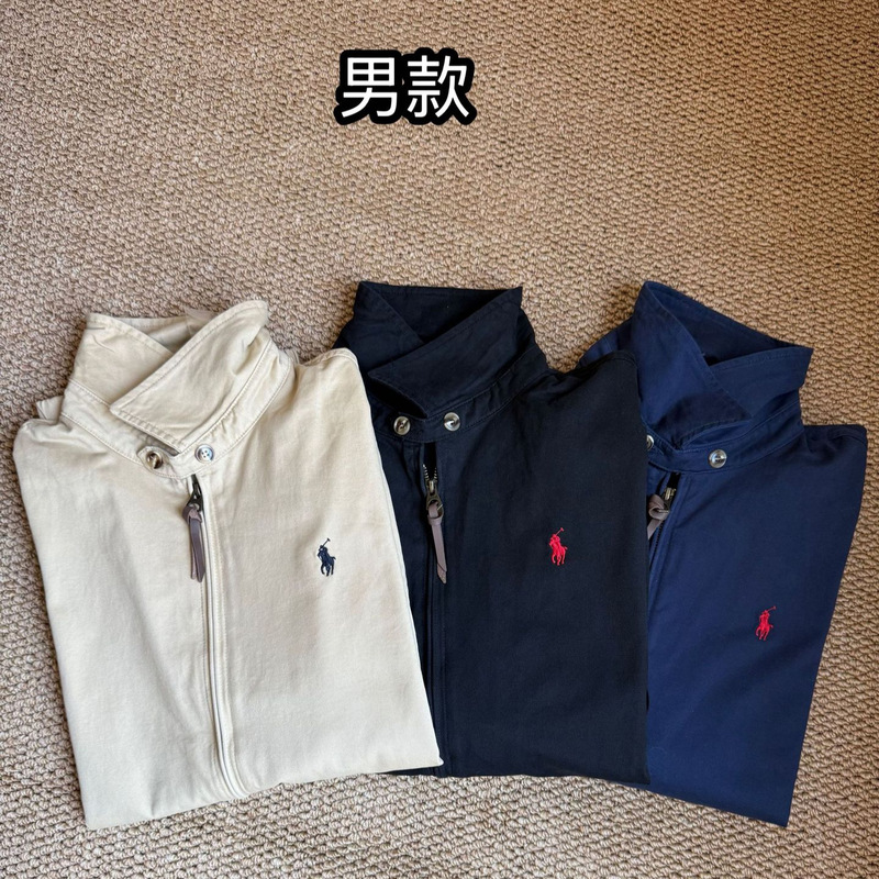Pl Laff High-Quality Cross-Border American Vintage Classic Lapel Retro Jacket for Men with Horse Embroidery