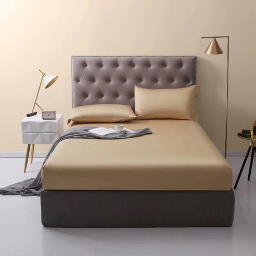 140 thread count Egyptian cotton solid color bed sheets three-piece set five-star hotel quality bedding maternal and infant grade A-grade fitted sheet