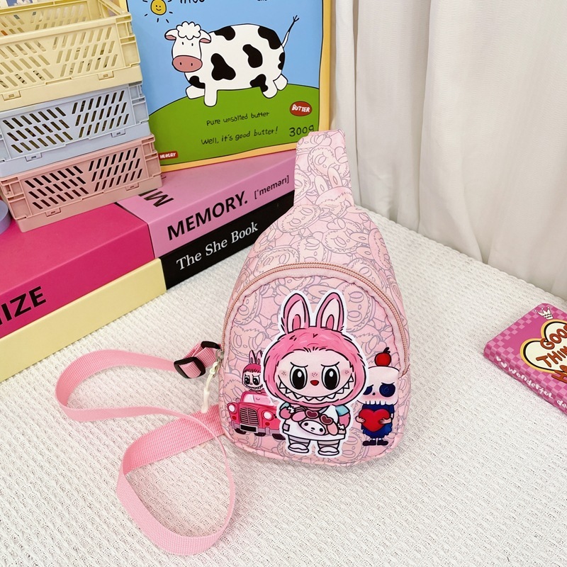 新型の布の子供の胸のカバンの漫画の男女の子供の斜めのショルダーバッグの幼稚園のかわいいカジュアルな小銭のショルダーバッグ|undefined