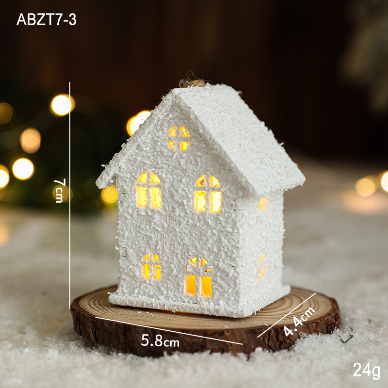 Hong Kong Heng decoración de Navidad escritorio LED blanco casa decoración árbol de Navidad colgante decoración diseño creativo