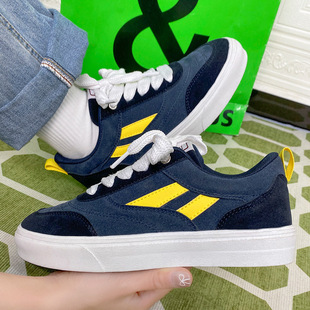 2025 Spring and Summer New Student Skateboard Shoes National Trendy Hong Kong Style Ins Super Fire White Shoes Men's and Women's Casual Shoes Running Shoes