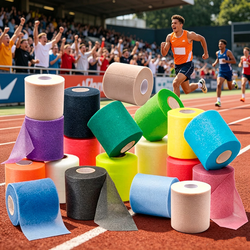 Sports Tape Skin Film Wrist and Ankle Foam Foot Fixation Sponge Basketball Football Base Shock-Absorbing Film Bandage