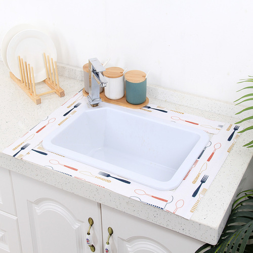 8*280 pool waterproof kitchen sink waterproof sticker bathroom washbasin electrostatic adsorption moisture absorption sticker