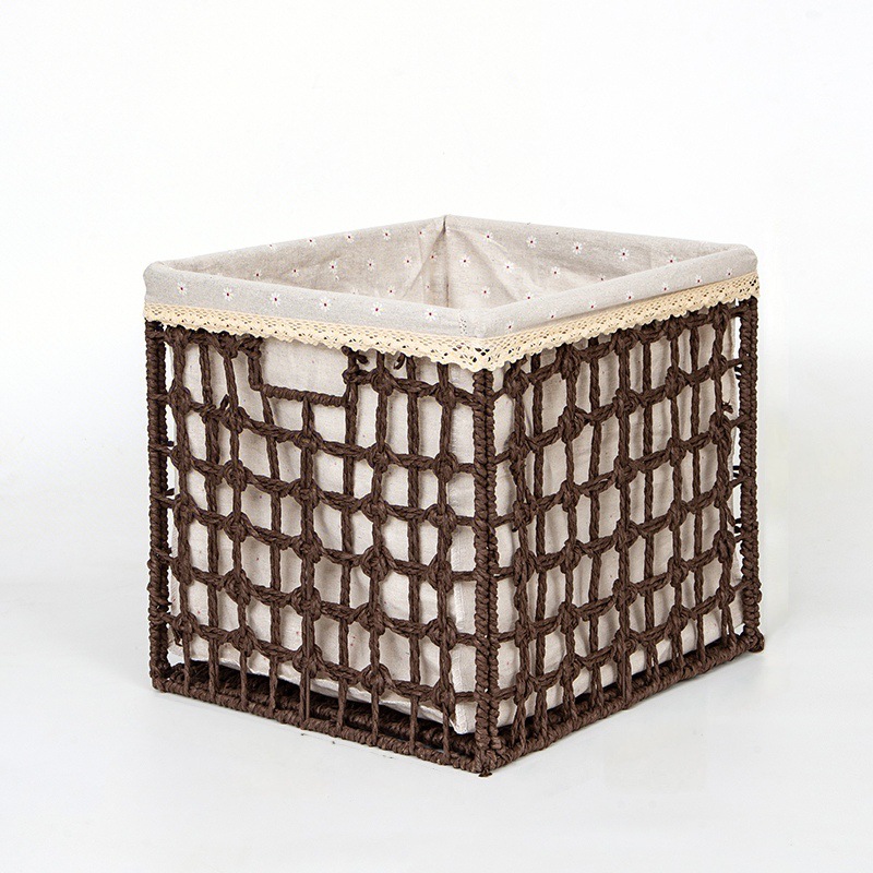 Cesta de almacenamiento de ropa plegable, caja de almacenamiento de juguetes, caja de almacenamiento de gran capacidad, tela de paja imitación, tela de caña imitación