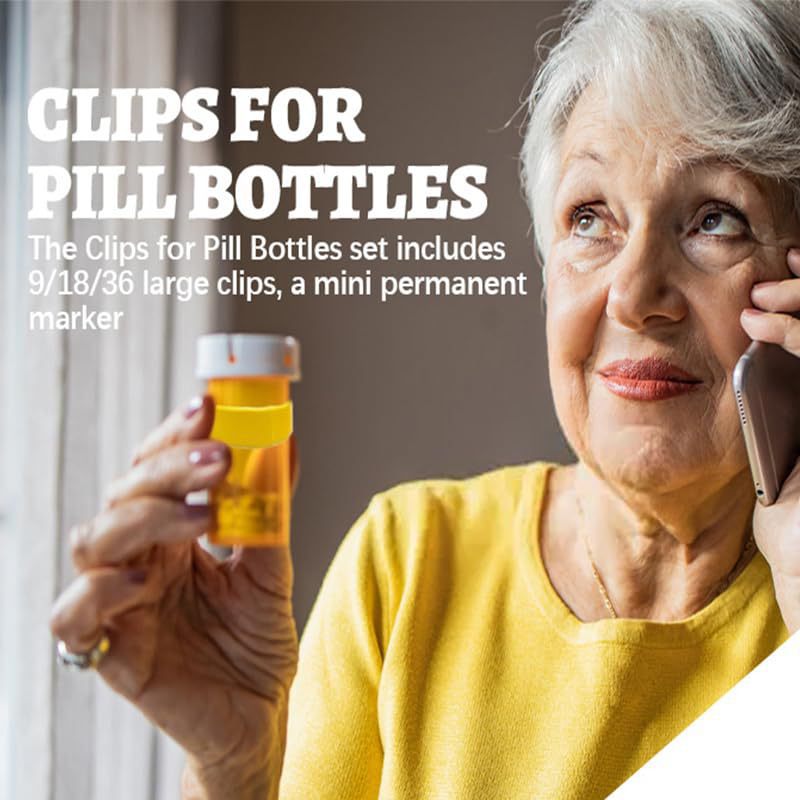 (2개) 알약 병 클립 용 클립