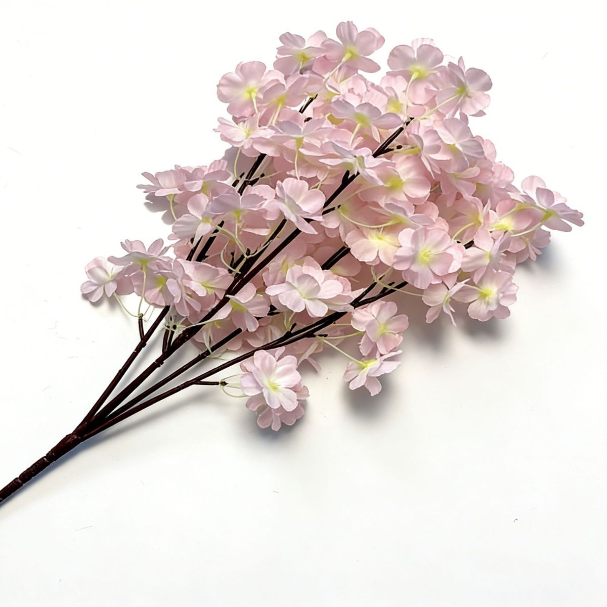 Soporte para encriptación transfronteriza Simulación de ramas de cerezo Jardín paisaje conjunto ramo de flores Tienda decoración flores artificiales flores falsas
