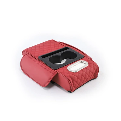 Armrest box pad Pad Personalized Tissue Box Central - 4-in-1-armrest-pad-red